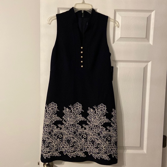 Jessica Howard Dresses & Skirts - Jessica Howard Dress size 6 brand new with tag navy blue with white